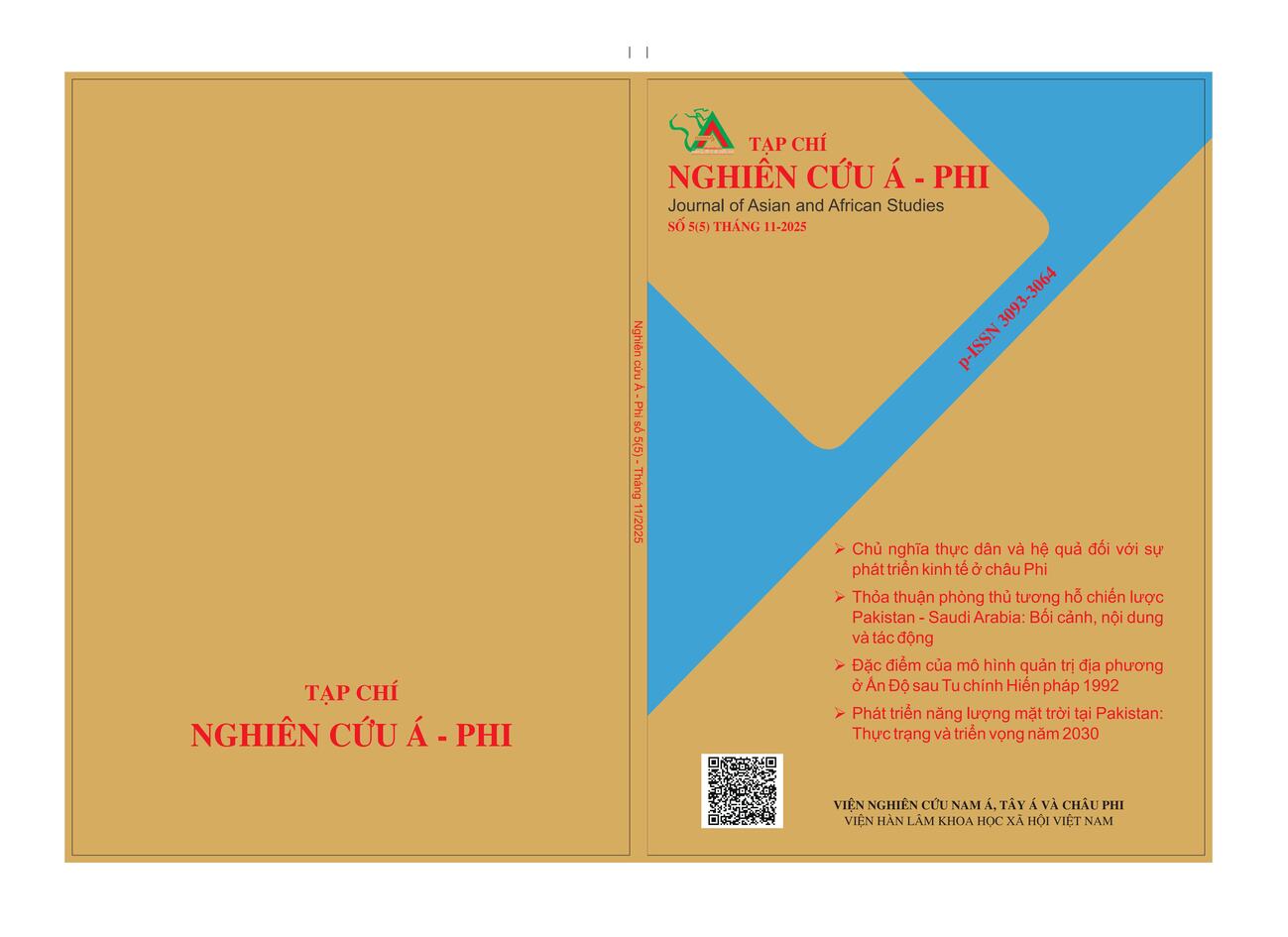 Tạp chí Nghiên cứu Á - Phi số 5(5) tháng 11-2025